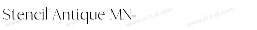 Stencil Antique MN字体转换 Stencil Antique MN字体转换